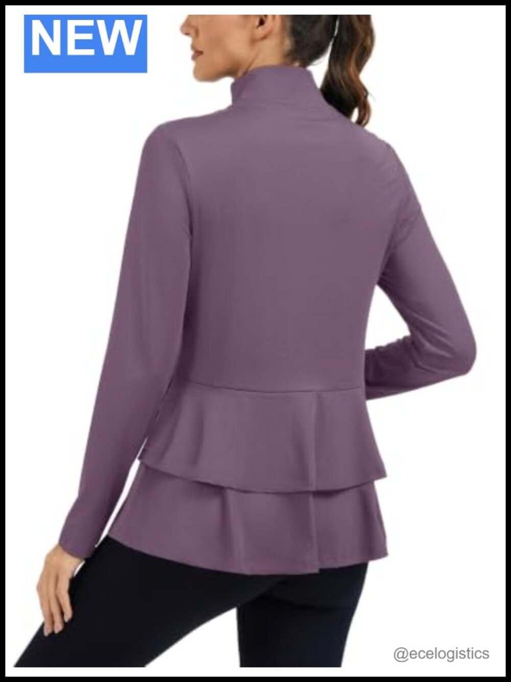 Women's Golf Athletic Zip Jacket Pleated Tennis Skirt Hem Lightweight